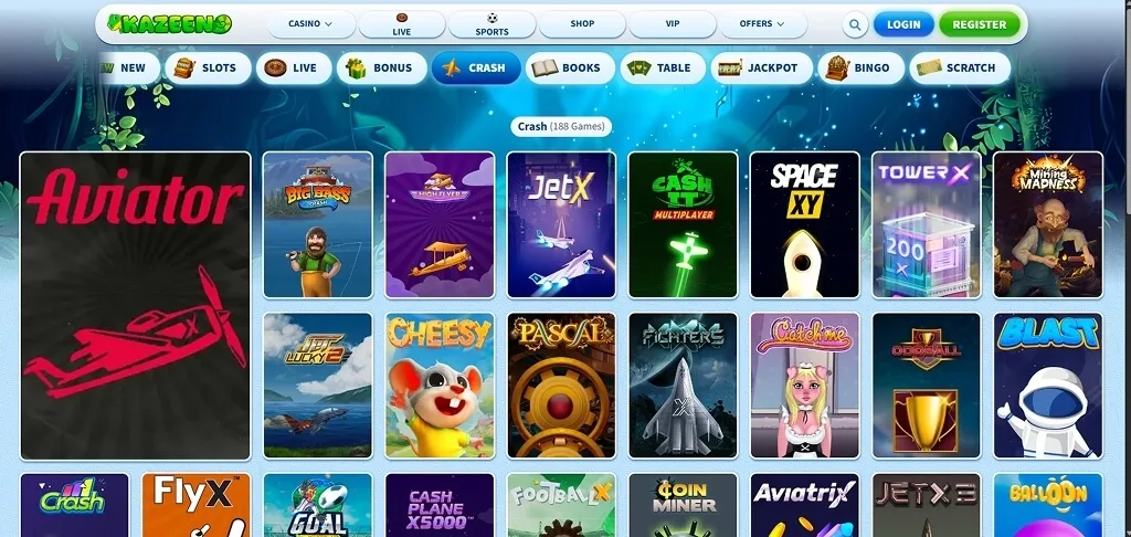 Kazeeno Casino Spiele